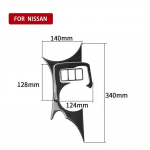 3 vnt anglies pluo&scaron;to puodelio laikiklio skydelio apdailos automobilio salono priedai, skirti Nissan 370Z 1pc