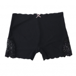 Moteri&scaron;kos saugos kelnės Didelio elastingumo, vientisos spalvos nėriniai, besiūliai mink&scaron;ti, kvėpuojantys, apsaugantys nuo poveikio juosmens vidurio, greitai džiūstantys po sijonu Suaugusiųjų sekso drabužiai S juoda