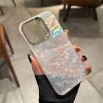 Prabangus blizgantis lazerinis spalvingas svajingas apvalkalas telefono dėklas, skirtas iPhone 16 15 11 12 13 14 Pro Max sklandžiai blizgantis skaidrus buferio dangtelis iPhone 15 Pro