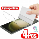 4 vnt. hidrogelinė plėvelė, skirta Samsung S23 S22 S21 S24 Ultra S20 FE S8 S9 S10 Plus ekrano apsauga, skirta Galaxy Note 20 Ultra S10E 10Plus iphone 11 gryna