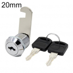 20/30 mm saugos pa&scaron;to dėžutės kameros cilindrinės spintelės stalčių spintelės nuo vagystės spynos 20mm sidabras