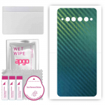 apgo Protective Skin Sticker for the back compatible with TCL Plex, Wrap Film, Foil, Vinyl - Pattern Carbon Chameleon CAKA1