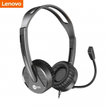 Lenovo Lecoo HT106 3,5 mm laidinės žaidimų ausinės su mikrofono triuk&scaron;mo mažinimo ausinėmis stereofoninės ausinės vir&scaron; galvos, skirtos internetinei klasei juoda