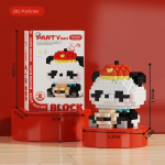 Party Animal Micro Diamond Statybiniai blokeliai Kūrybi&scaron;ki lavinamieji žaislai mergaitėms 6/7/8/10 metų dovanos Panda2-262Pcs