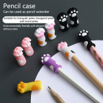 3 vnt. Lovely Cat Paw pie&scaron;tuko dangtelis, mielas ra&scaron;iklio dangtelis, kam&scaron;teliai, adatos, silikono apsauga, pie&scaron;tuko ilgintuvas mokykliniai reikmenys 4