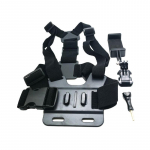 Mobiliojo telefono krūtinės diržo montavimo laikiklis Pirmojo asmens vaizdo įra&scaron;o laikiklis Fiksuotas spaustukas Tiesioginės transliacijos priedai juoda