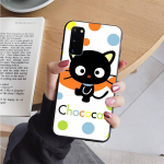 AH30 Chococat juodas dėklas, skirtas Samsung Note 20 Lite S24 Ultra S23 S22 A05 A06 A11 A71 A15 A16 A13 A24 A25 A33 A52 A53 M55 M35 sofos dangtelis Samsung M55 padangės mėlyna