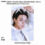 ATEEZ 11-asis mini albumas Golden Hour Part.2 POCAALBUM Nuotraukų kortelė FOR VER Wooyoung - For (A)