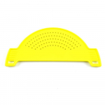 Kūrybinis plastikinis drenažo krep&scaron;elio ploviklis ryžių filtro nuotėkiui nepralaidus virtuvės prietaiso puodo &scaron;oninis kanalizatorius raudona