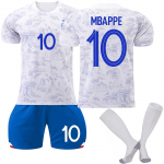 22/23 Prancūzijos i&scaron;vykos ​​​​futbolo mar&scaron;kinėliai, &scaron;ortai, kojinės, komplektas, naujo sezono &scaron;ortai, kojinės, suaugusiųjų dydžiai, apranga M mėlyna