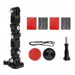 Motociklo &scaron;almo smakro tvirtinimo rinkiniai GoPro Hero 13 12 11 10 9 8 7 Black DJI Osmo Action 5 4 3 Insta360 Ace Pro su tvirtinimo pagrindais Universal