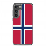Telefono dėklas - Samsung - Galaxy S23 Ultra - Norvegijos vėliava - Mink&scaron;tas - Daugiaspalvis