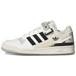 Adidas Originals Forum Low Kaligrafija Patogūs žemi riedlenčių batai Unisex sportbačiai Juodi Balti IG2998 36