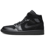 Jordan 1 Mid Triple Black 2018 554724-050 42.5