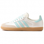 Adidas Originals Samba Og Classic Patogūs Treniruočių Batai Moteri&scaron;kas Kedas Baltas &Scaron;viesiai Mėlynas KJ4304 36