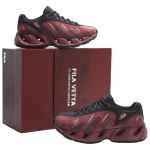 FILA VETTA YYQX Cushioning Abrasion Resistant Coverage Support Lightweight Low top Chunky Sneakers Women's F12W613113FWB 36.5