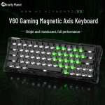 GravaStar V60 Magnetinis Jungiklis Žaidimų Klaviatūra
