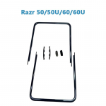 A+++ Laikiklis LCD Rėmelio Apvadas Ekrano Stovas Su Sagtimi Vidurinė Mink&scaron;ta Pagalvėlė Motorola Moto Razr 40 50 60 Ultra 40U 60U 50 50U 60 60UFullset