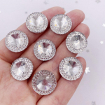 16 mm 40 vnt Dervos mielas skaidrus apvalus plok&scaron;čias kalnų kri&scaron;tolas &bdquo;pasidaryk pats&ldquo; Vestuvių aplikacijos Ornamentai Priedai Amatai