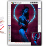 5D deimantinis pie&scaron;imas Full Diamond Cyberpunk Sexy Art Deimantinis paveikslas Rankų darbo deimantinis paveikslas mozaikinis namų dekoravimas Full Round 20X30CM