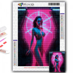 5D &bdquo;pasidaryk pats&ldquo; deimantinis pie&scaron;imas kryželiu &bdquo;Cyberpunk&ldquo; seksualus menas, deimantinis siuvinėjimas, mozaikos sienų menas, namų dekoravimas Full Round 20X30CM