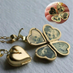 Hi Heart Clover Universalus varinis sulankstomas mados karoliai Dovanos albumas 4 nuotraukos Vestuvinis medalionas pakabukas 1pcs