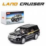1/24 &bdquo;Scale Land Cruiser Diecast&ldquo; automobilio modelio žaislas, traukiama atgal žaislinė transporto priemonė su garsu ir &scaron;viesa, skirta vaikams, mažiems berniukams, mergaitėms, dovanų kolekcija
