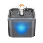 Cat Water Fountain Itin tylus automatinis vandens dozatorius su filtru ir 2 litrų siurbliu su LED lempute