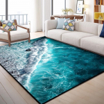 3D kilimas svetainei Spalvingas akmenimis spausdintas kempinės kilimėlis miegamojo virtuvės kilimėliui, neslystantis vonios kambarys 200x300cm