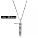D spalva 0,5 cttw 5 akmenys 3 mm tikras mozanito karoliai moterims S925 sidabro pakabukas smulkūs papuo&scaron;alai 0.5cttw Moissanite