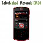 Atnaujintas originalus Motorola EM30 2MP GSM mobilusis telefonas No charger raudona