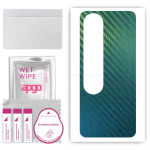 apgo Protective Skin Sticker for the back compatible with Oppo A78 5G, Wrap Film, Foil, Vinyl - Pattern Carbon Chameleon CAKA1