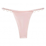 Moteri&scaron;kos kelnaitės vientisos spalvos &scaron;irdies žiedo dekoro užpakaliu paauk&scaron;tintu žemu juosmeniu besiūlės elastinės kelnaitės M rožinė