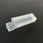 Plastikinė 5 dalių stumdomoji dėžutė patologiniams skaidrėms, permatoma laikymo dėžutė su pa&scaron;to spaustukais