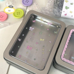 Fashion Kpop Photoaced Organizer Sliver Color Bow serijos ra&scaron;tinės reikmenų laikiklis darbalaukiui Kūrybi&scaron;ko dizaino mini daiktų laikymo dėžutė