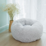 &Scaron;uns lizdas ir katės lizdas apvalus pliu&scaron;inis naminių gyvūnėlių lizdas keturių sezonų universalus &scaron;iltas didelis &scaron;uns kilimėlis &scaron;uns lova katės lova diameter 40cm