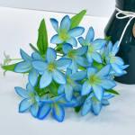 ADM 1 Puok&scaron;tė Dirbtinė netikrų mini gėlių augalas namų biuro vestuvių vakarėlio dekoras geltona