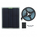 20W Viso spektro saulės energijos lempa LED 5V IP65 Vandeniui atspari saulės energijos augalų auginimo &scaron;viesos juosta sodui