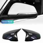 2 vnt. blizgios juodos spalvos &scaron;oninio sparno modifikuoti galinio vaizdo veidrodėlio dangteliai BMW X1 F48 X2 F39 Z4 G29 2GT F45 F46 F52 F40 Toyota Supra