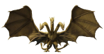 TAMASHII NATIONS Monster Arts Godzilla King Ghidorah 250mm nudažyta judinama figūrėlė S.H. (2019 m) apytiksliai. ABS ir PVC auksas