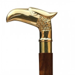 Medinės lazdos 91,44 cm su žalvarine rankena