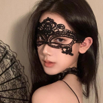 Juoda Karūna Pusės Veido Kaukė Maskarado Vakarėliui Moterims Tu&scaron;čiaviduriai Nėriniai Seksuali Kaukė Black Crown MJ