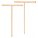 2 vnt. T formos mediniai blynų te&scaron;los paskirstytuvai, krepų paskirstytuvas, mentelė, skirti naudoti virtuvėje