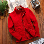 Žieminis megztinis paltas Polar Fleece Striukė Stora koralų vilnos vienspalvė striukė S
