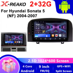 Android 13 Hyundai Sonata NF 2004 - 2008 Android Radijas Stereo Vaizdo Belaidis Carplay Navigacija Multimedija DSP WIFI BT 4 core 2GB+32GB carplay