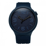 SWatch So27n100 SWatch Big Bold Bbnavy Vyri&scaron;kas Poliuretano Laikrodis SO27N100