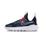 Nike Flex Runner 2 PS Vidurnakčio Mėlynumo Pikanti&scaron;kos Raudonos Vaikų Sportbačiai Mėlyni Balti DJ6040-403 32