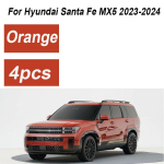 4 vnt. Dažyti Hyundai Santa Fe MX5 priedai 2024 m. Purvasaugiai Priekiniai purvasaugiai Galiniai purvo apsaugai Sparnai Automobilio priedai oranžinė