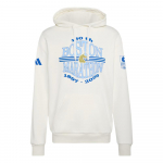 adidas Vyri&scaron;kas BAA Bostono maratono 2026 m. grafinis džemperis su gobtuvu, off white KG4572 S