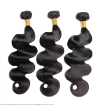 Daianran Kūno Bangos Kuodeliai Brazilijos Plaukų Weave Kuodeliai 1/3/4 VNT Žmogaus Plaukų Kuodeliai Natūraliai Juodi 14-30 Remy Plaukų Priauginimai 16inches&Remy Hair black